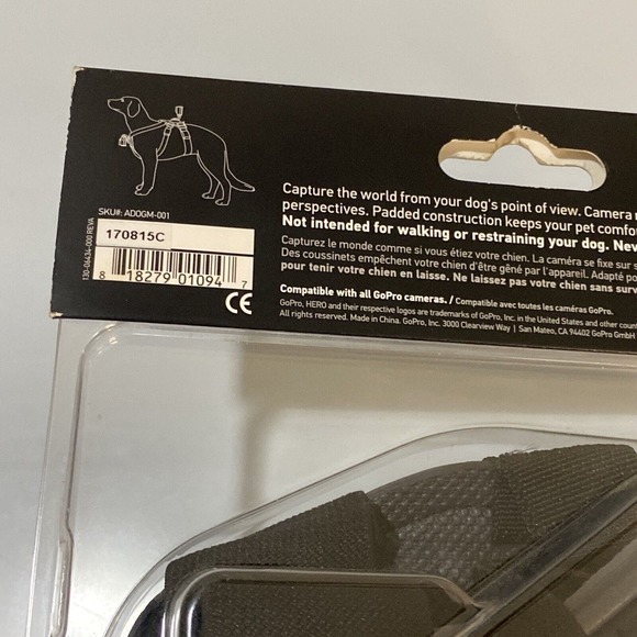 Go Pro Fetch Dog Harness Fits 15 to 120 Lbs Be a Hero Mounts Back Chest Padded - Picture 5 of 12